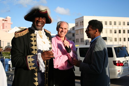 Town Crier Ed Christopher officially opened the festival